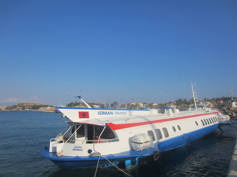 Ionian Cruise's hydrofoil to Saranda